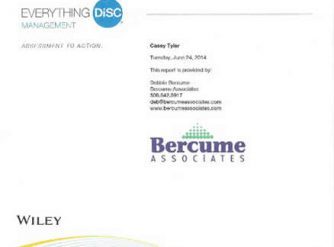 Bercume Associates - Everything DiSC Management Profile